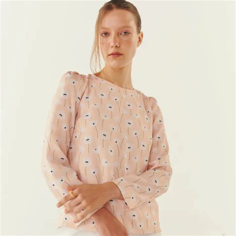 MAVE เสอ รน Alyn Blouse Nude Poppy Lazada co th