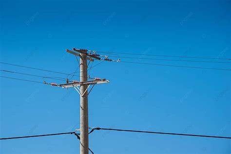 Electric Power Transmission Tall Highvoltage Tower With Electricity