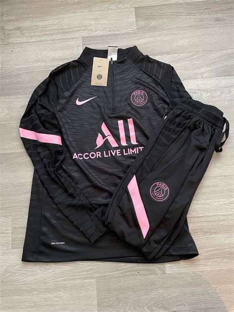 Psg Tracksuit Pink And Black Etsy Uk