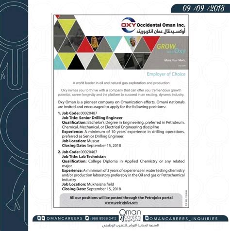 Occidental Petroleum Oman Jobs