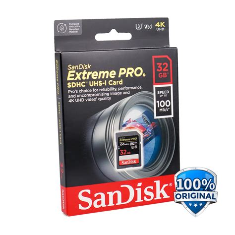 SanDisk Extreme PRO SDXC HC UHS I Card U3 V30 100MB S 200MB S 32GB