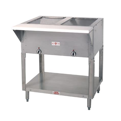Advance Tabco SW E Electric Sealed Hot Food Wells Table W Drains V