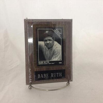 60 BASEBALL Babe Ruth Cards On Plaques EstateSales Org