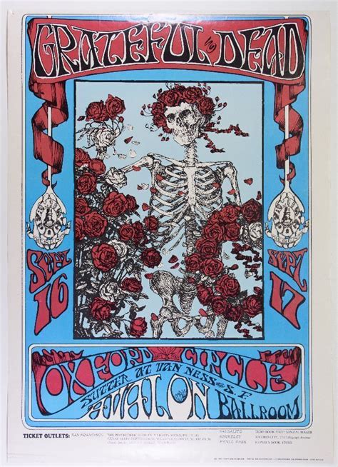 1966 Fd 26 Grateful Dead Avalon Ballroom Rp13 Poster Extra Fine 65