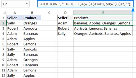 Textjoin Function In Excel To Merge Text From Multiple Cells Ablebits