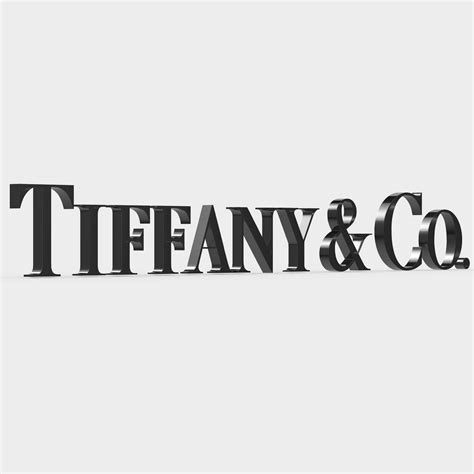 Tiffany Logo 3d Model By 3dlogoman