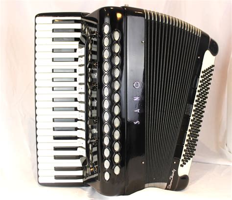 6436 Black Sano Stereo Thirty Piano Accordion Lmmh 41 120