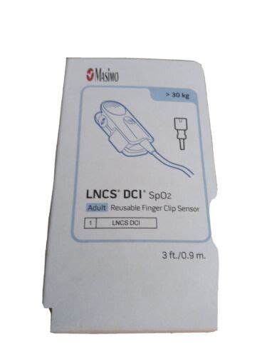 Masimo Set LNCS DCI SpO2 Adult Reusable Finger Clip Sensor 1863 Brand