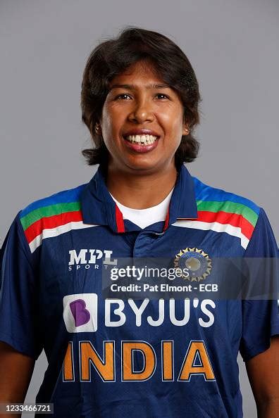 Jhulan Goswami Poses During An India Women Portrait Session At The