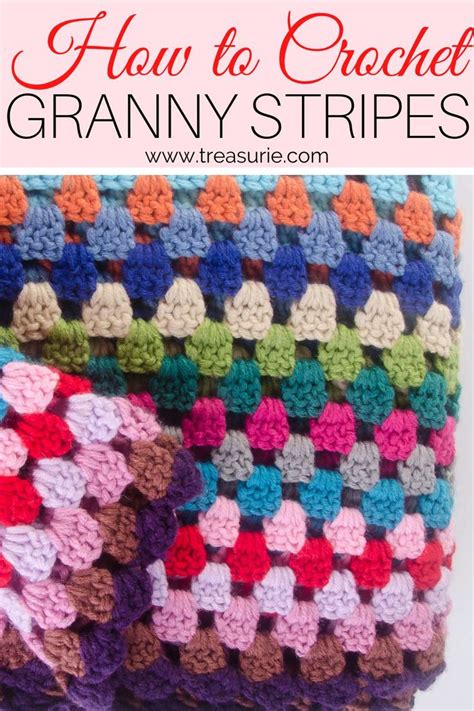 Granny Stripe Crochet Blanket Pattern Granny Stripe Crochet