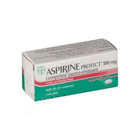 Aspirine Protect 100 mg comprimé Gastro Résistant Acide