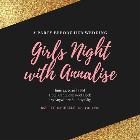 Design Your Own Bachelorette Party Invitations Canva