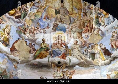 Le Jugement Dernier Fresque De Giorgio Vasari Dans La Cattedrale Di