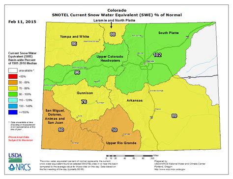 Western Us Benefits From Recent Rain Snowpack Update