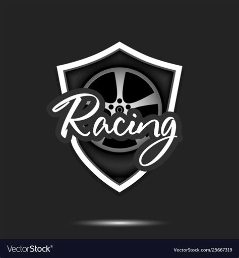 Racing logo design template Royalty Free Vector Image