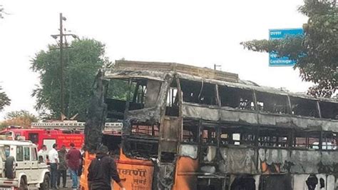 Maha 12 Killed After Bus Catches Fire In Nashik Pm Modi Announces Rs 2 Lakh Ex Gratia For