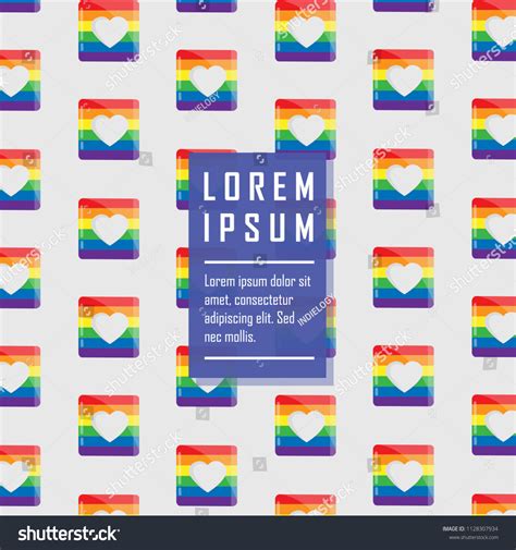 Gay Pride Pattern Lgbt Vector Background Stock Vector Royalty Free
