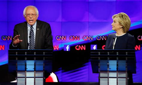 Democratic Debate Hillary Clinton And Bernie Sanders Clash As First