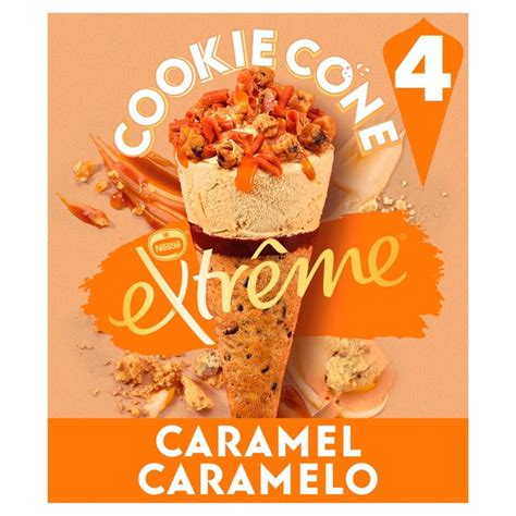 Nestle Extreme Caramel Ice Cream Cookie Cone Ocado