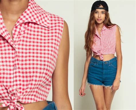 Sexy Gingham Blouse Daily Sex Book