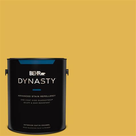 BEHR DYNASTY 1 Gal 360D 6 Yellow Gold Satin Enamel Interior Stain