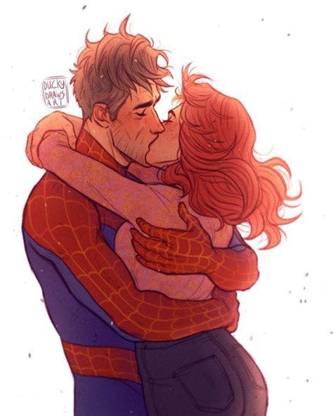 Peter B. Parker and MJ (art by @duckydrawsart) : r/Spiderman