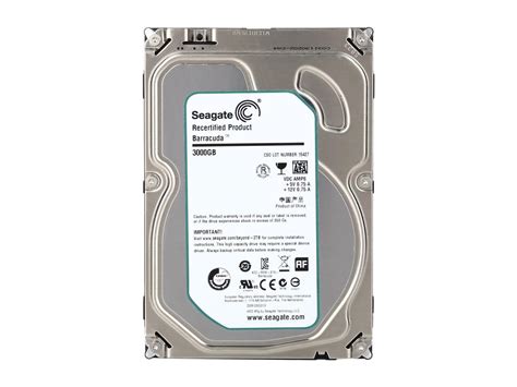 Refurbished Seagate BarraCuda 7200 14 ST3000DM001 3TB 7200 RPM 64MB