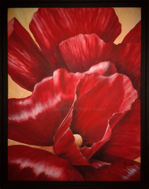 Voile De Coquelicots Peinture Par Brigitte Dumont Artmajeur