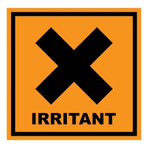 Premium Vector Chemical Hazard Icon Irritation Warning Symbol Vector