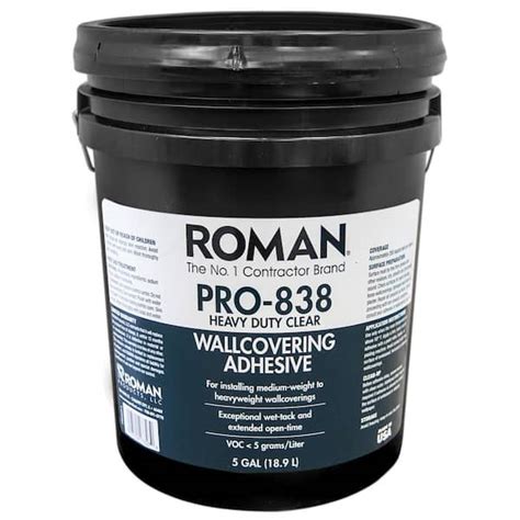 Roman Pro 838 5 Gal Clear Heavy Duty Adhesive 207827