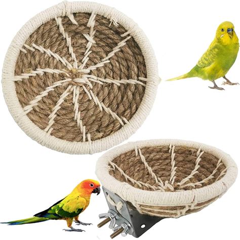 Casewin Rope Bird Breeding Nest Bed For Budgie Parakeet Cockatiel Parakeet Conure Canary Finch