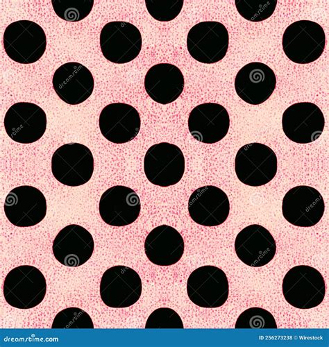 Bright Design Of Polka Dot Circles In A Seamless Pattern Stock