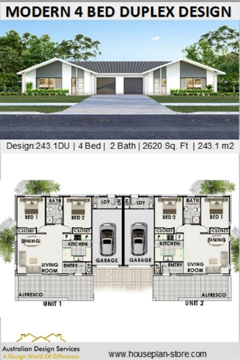duplex house plans floor plans designs du