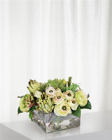 Winward Home Protea Ranunculus In Vase Horchow