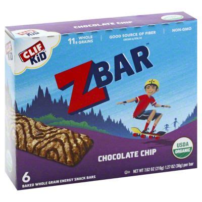 Clif Kid Organic Energy Snack Bars Chocolate Chip Ct Joe V S