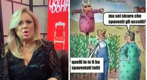 Tina Cipollari La Vignetta Contro Gemma Galgani Spaventapasseri