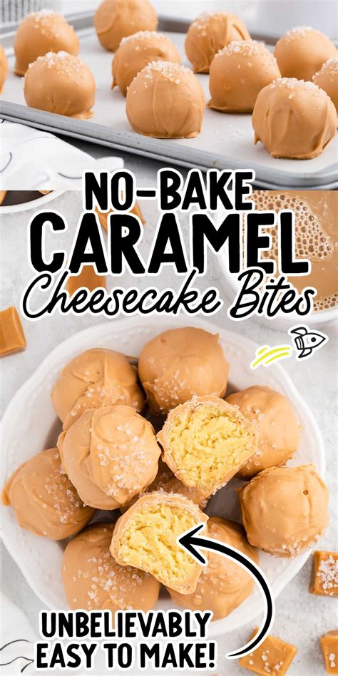 Caramel Cheesecake Bites - Spaceships and Laser Beams