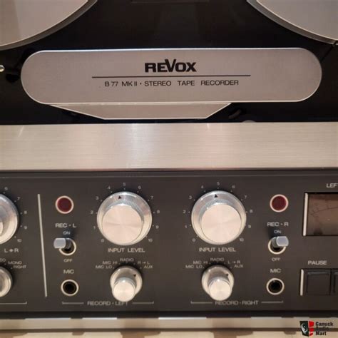 Revox B Mk Ii Reel To Reel Tape Recorder Photo Canuck