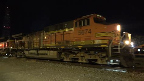 BNSF AC4400CW 5674 Leads CN C74492 YouTube