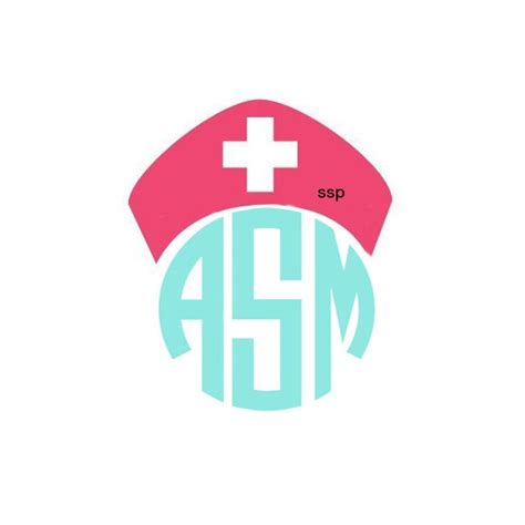 Nurse Monogram Decal In Any Color By Southernstickerprep On Etsy