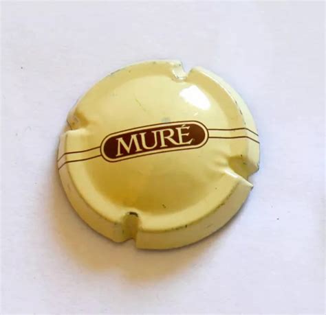 Rare Capsule Mousseux Plaque Muselet Cr Mant Mur Creme Et Marron