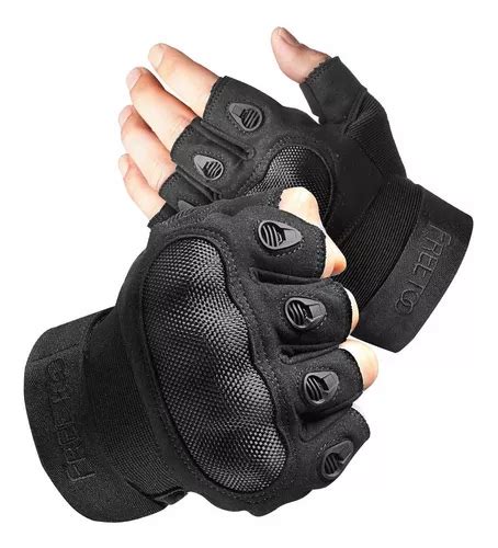 Guantes Tácticos Freetoo Nailon Negro 2 Piezas Cuotas sin interés