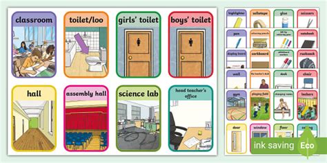 ESL Common Classroom Object Flashcards Twinkl