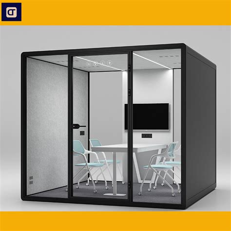 Modern Soundproof Office Pod Large Soundproof Phone Booth Secure