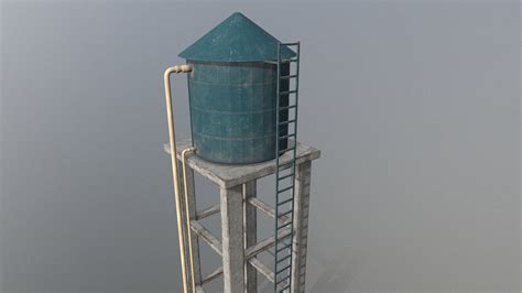 Water Tank Low Poly Buy Royalty Free 3d Model By Anderlon Cgi