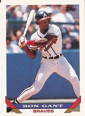 Ron Gant 1993 Topps 393 Atlanta Braves Baseball Card EBay