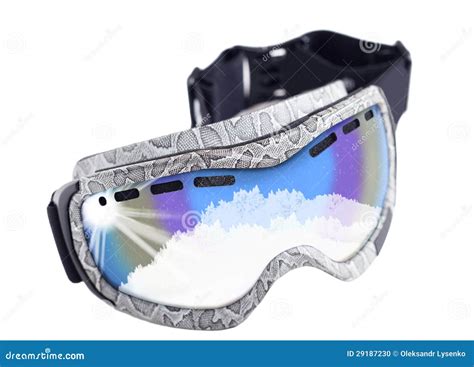 Goggles for snowboarding stock photo. Image of design - 29187230