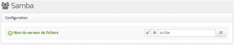 Onglet Samba Configuration Du Serveur De Fichiers Installation Et