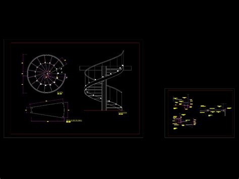 Escalera Helicoidal En Autocad Descargar Cad Kb Bibliocad