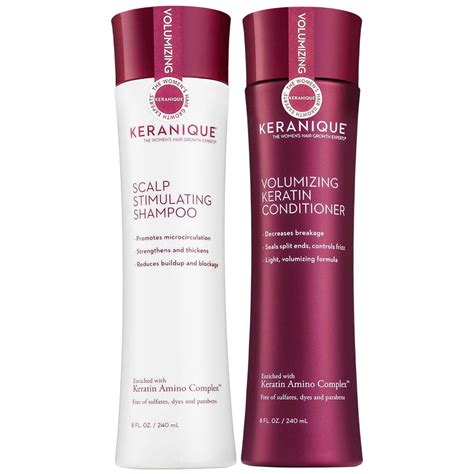 Keranique Keranique Shampoo And Conditioner Set For Hair Growth And Thinning Hair Keratin